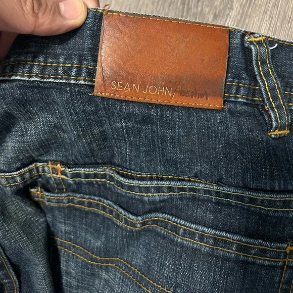 Vintage Y2k Sean John Baggy Jeans Mens 34x32 Blue Skater Grunge Wide Leg Blue - Picture 3 of 12